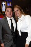 Amsterdam 11 december 2018
Martijn Krabbe met zijn verloofde Deborah Wietzes bij modeshow Nikkie Plessen