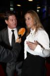 Amsterdam 11 december 2018
Martijn Krabbe met zijn verloofde Deborah Wietzes bij modeshow Nikkie Plessen