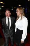 Amsterdam 11 december 2018
Martijn Krabbe met zijn verloofde Deborah Wietzes bij modeshow Nikkie Plessen