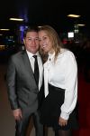 Amsterdam 11 december 2018
Martijn Krabbe met zijn verloofde Deborah Wietzes bij modeshow Nikkie Plessen