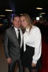 Amsterdam 11 december 2018
Martijn Krabbe met zijn verloofde Deborah Wietzes bij modeshow Nikkie Plessen