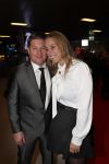 Amsterdam 11 december 2018
Martijn Krabbe met zijn verloofde Deborah Wietzes bij modeshow Nikkie Plessen