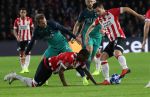 Eindhoven, 24 Oktober 2018 PSV-Tottemham Hotspur.
Duel in de voorronde Champions League, eindstand 2-2.
Nick Viergever Pablo Rosario en Christian Eriksen