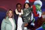 Amsterdam 24 november 2018
Premiere van de Grinch in pathe arena.
Nienke Plas met vriend en zoon.