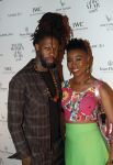 Amsterdam 10 december 2018
de Harper's Bazaar Woman of the Year Award 2018 in de Posthoornkerk . Ntjam Rosie met partner