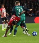 Eindhoven, 24 Oktober 2018 PSV-Tottemham Hotspur.
Duel in de voorronde Champions League, eindstand 2-2.
Pablo Rosario en Christian  Eriksen