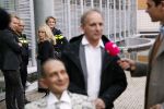 Den Bosch 30 november 2018
Rechtszaak tussen Johan Vlemmix en Patricia Paay. Johan kwam met een look a like pop ( in rolstoel) van zichzelf en Patricia kwam met haar man Robbert Hinfelaar naar de rechtbank in Den Bosch.