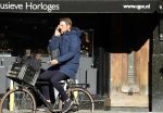 Amsterdam 15 november 2018
Prins Maurits bellend op zijn fiets.