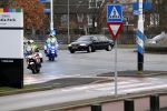 Hilversum 12 december 2018
Pieter Broertjes en Johan Remkes ontvangen prinses Beatrix bij beeld en geluid op het mediapark. Verlengde auto Volvo van de prinses