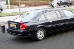 Hilversum 12 december 2018
Pieter Broertjes en Johan Remkes ontvangen prinses Beatrix bij beeld en geluid op het mediapark. Verlengde auto Volvo van de prinses