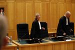 Den Bosch 30 november 2018
Rechtszaak tussen Johan Vlemmix en Patricia Paay. Johan kwam met een look a like pop ( in rolstoel) van zichzelf en Patricia kwam met haar man Robbert Hinfelaar naar de rechtbank in Den Bosch.