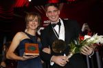 Amsterdam 19 december 2018
Sportman van het jaar verkiezing in afas live. Kjeld Nuis met Sportvrouw van het Jaar 2018 Suzanne Schulting, gehandicapte sporter van het Jaar 2018 Bibian Mentel en de coaches van het Jaar 2018 Jac Orie en Raemon Sluijter De baanwielrenners werden ploeg van het jaar, Marianne Timmer kreeg een ouvre prijs en Rico Verhoeven werd door de Zapp kijkers gekozen tot meest populaire sporter.