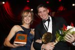 Amsterdam 19 december 2018
Sportman van het jaar verkiezing in afas live. Kjeld Nuis met Sportvrouw van het Jaar 2018 Suzanne Schulting, gehandicapte sporter van het Jaar 2018 Bibian Mentel en de coaches van het Jaar 2018 Jac Orie en Raemon Sluijter De baanwielrenners werden ploeg van het jaar, Marianne Timmer kreeg een ouvre prijs en Rico Verhoeven werd door de Zapp kijkers gekozen tot meest populaire sporter.