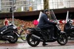 Amsterdam 6 december 2018
Ruud Gullit op zijn scooter