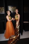 Amsterdam 19 december 2018
Sportman van het jaar verkiezing in afas live. Sanne en Lieke Wevers in jurk van Addy v d Krommenacker
