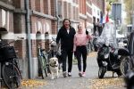 Amsterdam 22 november 2018
Sonja Bakker met vriend Barry Suijdam aan de wandel met hun hond in Amsterdam zuid.
