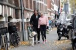 Amsterdam 22 november 2018
Sonja Bakker met vriend Barry Suijdam aan de wandel met hun hond in Amsterdam zuid.