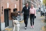 Amsterdam 22 november 2018
Sonja Bakker met vriend Barry Suijdam aan de wandel met hun hond in Amsterdam zuid.
