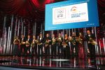 Amsterdam 19 december 2018
Sportman van het jaar verkiezing in afas live. Kjeld Nuis met Sportvrouw van het Jaar 2018 Suzanne Schulting, gehandicapte sporter van het Jaar 2018 Bibian Mentel en de coaches van het Jaar 2018 Jac Orie en Raemon Sluijter De baanwielrenners werden ploeg van het jaar, Marianne Timmer kreeg een ouvre prijs en Rico Verhoeven werd door de Zapp kijkers gekozen tot meest populaire sporter.