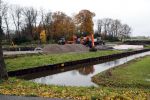 Amsterdam Ouderkerk aan de Amstel 29 november 2019
De staart van de bouw van het huis van Sven Kramer en Naomi v As is begonnen.