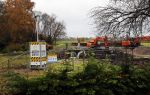 Amsterdam Ouderkerk aan de Amstel 29 november 2019
De staart van de bouw van het huis van Sven Kramer en Naomi v As is begonnen.