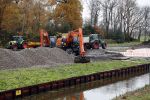 Amsterdam Ouderkerk aan de Amstel 29 november 2019
De staart van de bouw van het huis van Sven Kramer en Naomi v As is begonnen.