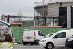 Amsterdam 20 november 2020
Aanbouw nieuwe Big Brother huis op de parkeerplaats bij endemol naast de Amsterdam Arena.
