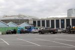 Amsterdam 20 november 2020
Aanbouw nieuwe Big Brother huis op de parkeerplaats bij endemol naast de Amsterdam Arena.