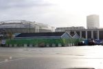 Amsterdam 20 november 2020
Aanbouw nieuwe Big Brother huis op de parkeerplaats bij endemol naast de Amsterdam Arena.