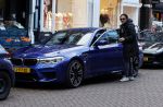 Amsterdam 5 december 2020
Dennis Rugebregt met BMW M5  in Amsterdam zuid.