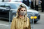 Amsterdam 23 november 2020
Koningin Maxima ( met mondkapje) komt aan bij de uitreiking van de prins Bernhard cultuurprijs