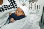 Scheveningen 20 november 2020
Samantha de Jong met haar vriend Gerrit en hun baby Djamino in hun huis .  dochter Gerrit