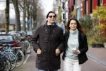 Amsterdam 29 november 2020
Thiery Baudert en zijn vriendin Davide op straat in Amsterdam.
