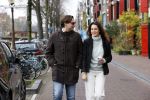 Amsterdam 29 november 2020
Thiery Baudert en zijn vriendin Davide op straat in Amsterdam.