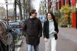 Amsterdam 29 november 2020
Thiery Baudert en zijn vriendin Davide op straat in Amsterdam.