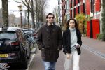 Amsterdam 29 november 2020
Thiery Baudert en zijn vriendin Davide op straat in Amsterdam.