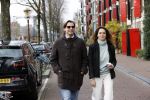 Amsterdam 29 november 2020
Thiery Baudert en zijn vriendin Davide op straat in Amsterdam.