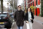 Amsterdam 29 november 2020
Thiery Baudert en zijn vriendin Davide op straat in Amsterdam.