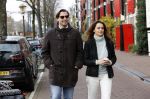 Amsterdam 29 november 2020
Thiery Baudert en zijn vriendin Davide op straat in Amsterdam.