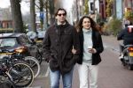 Amsterdam 29 november 2020
Thiery Baudert en zijn vriendin Davide op straat in Amsterdam.