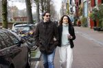 Amsterdam 29 november 2020
Thiery Baudert en zijn vriendin Davide op straat in Amsterdam.