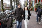 Amsterdam 29 november 2020
Thiery Baudert en zijn vriendin Davide op straat in Amsterdam.