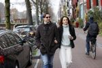 Amsterdam 29 november 2020
Thiery Baudert en zijn vriendin Davide op straat in Amsterdam.