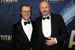 Almere 21 november 2021
Premiere van musical the Titanic in schouwburg Almere. Boris v d Ham met partner