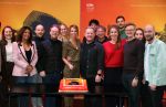 Amsterdam 30 november 2021
Presentatie cast Hij gelooft in mij met oa Martijn Fischer Roosmarijn Luyten Fabian Jansen Annick Boer en rachel Hazes .