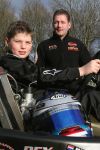 20 Maart 2008 Jos Verstappen met zijn zoon Max Verstappen