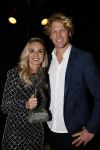 Amsterdam 21 december 2022
Sportman en Sportvrouw van het jaar Gala in AFAS Live. Sportvrouw van het jaar Irene Schouten . Ook haar maan DirkJan Mak was aanwezig.