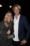 Amsterdam 21 december 2022
Sportman en Sportvrouw van het jaar Gala in AFAS Live. Sportvrouw van het jaar Irene Schouten . Ook haar maan DirkJan Mak was aanwezig.