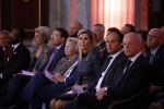 Amsterdam 7 december 2022
Prins Claus prijzen in paleis op de dam . Aanwezig Koning Willem Alexander Koningin Maxima Prinses Beatrix Prins Constantijn en Prinses laurentien.