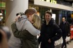 Schiphol 19 december 2022
Noa Vahle arriveert op schiphol na de WK Voetbal waar ze verslag deed voor SBS6. Haar vriend Tim de Wild wachhte haar op .